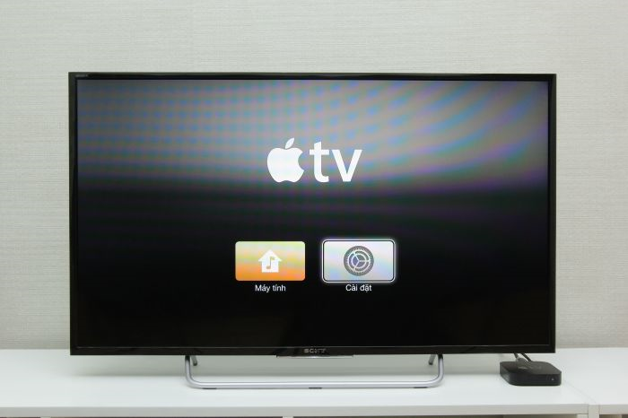 Sau đó tivi sẽ hiển thị giao diện của Apple Tivi